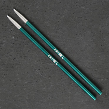 Knitpro Zing 3.25mm Değiştirilebilir Misinalı Kısa Şiş Ucu Yeşil - 47529
