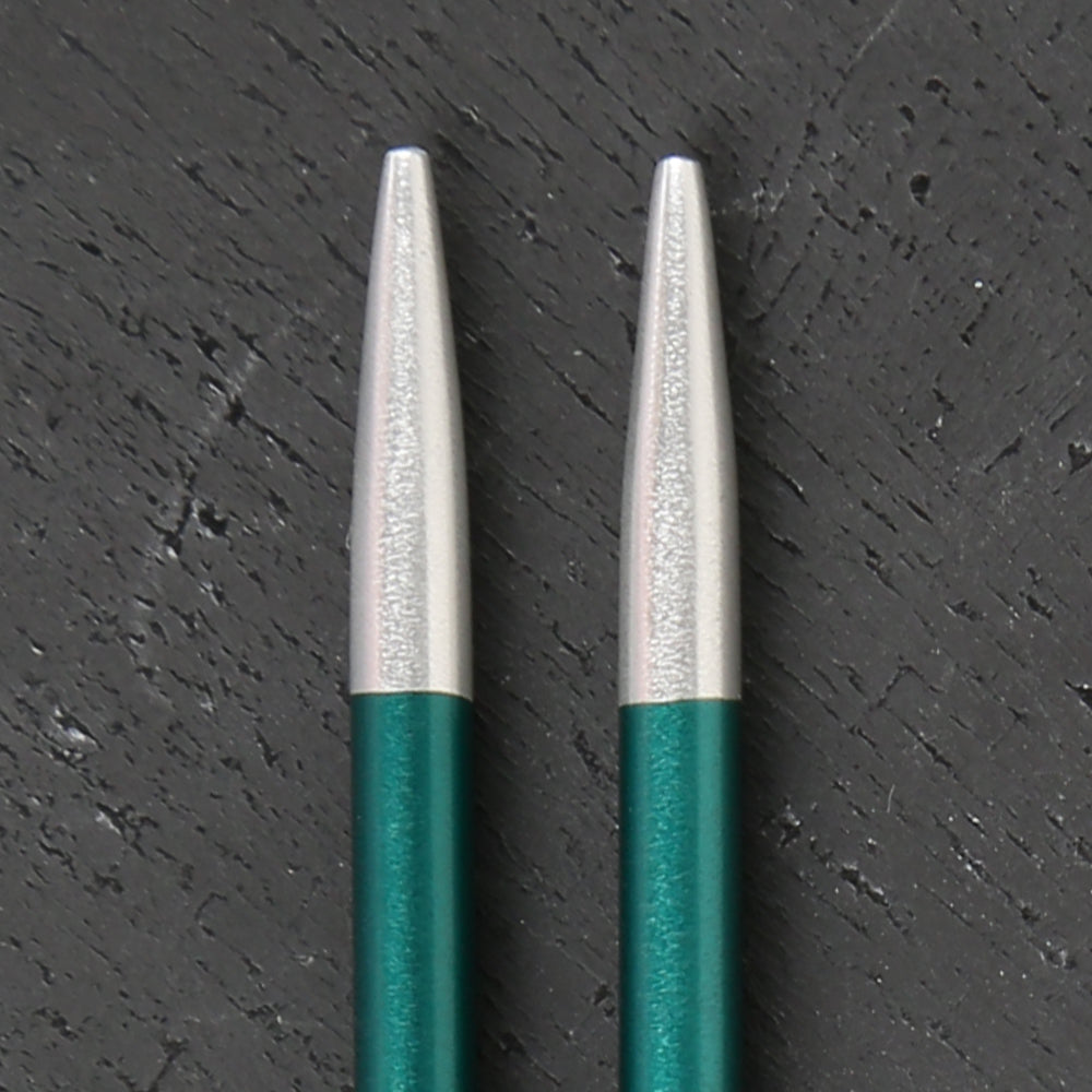 Knitpro Zing 3.25mm Değiştirilebilir Misinalı Kısa Şiş Ucu Yeşil - 47529