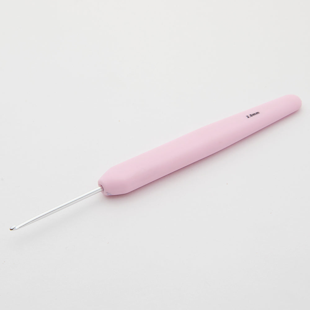 KnitPro Waves 2 mm Pembe Yumuşak Saplı Yün Tığ - 30931