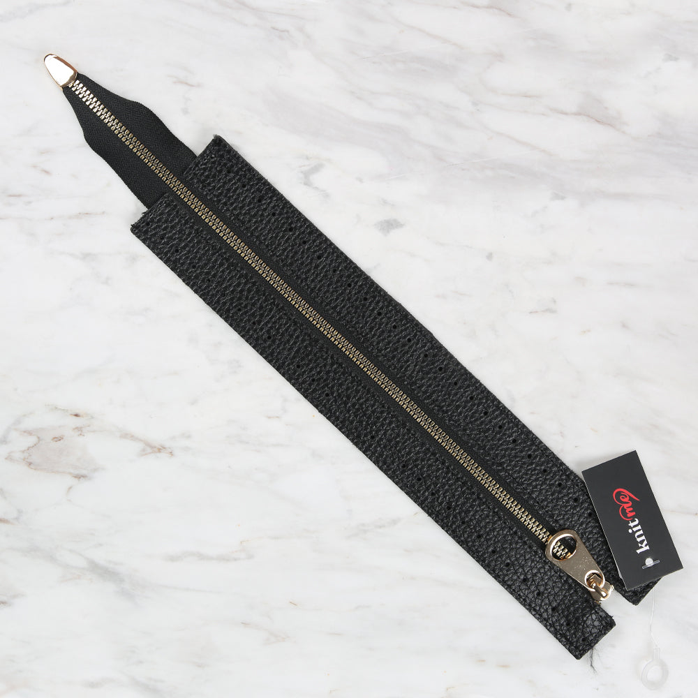 Knitme Çanta Fermuarı 6x30 cm Siyah BA-0066