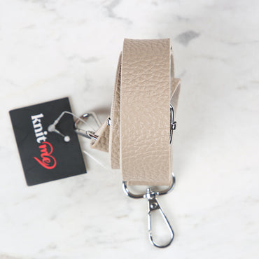Knitme Sürgü Tokalı Çanta Askısı 130x2,5 cm Bej BA-0003