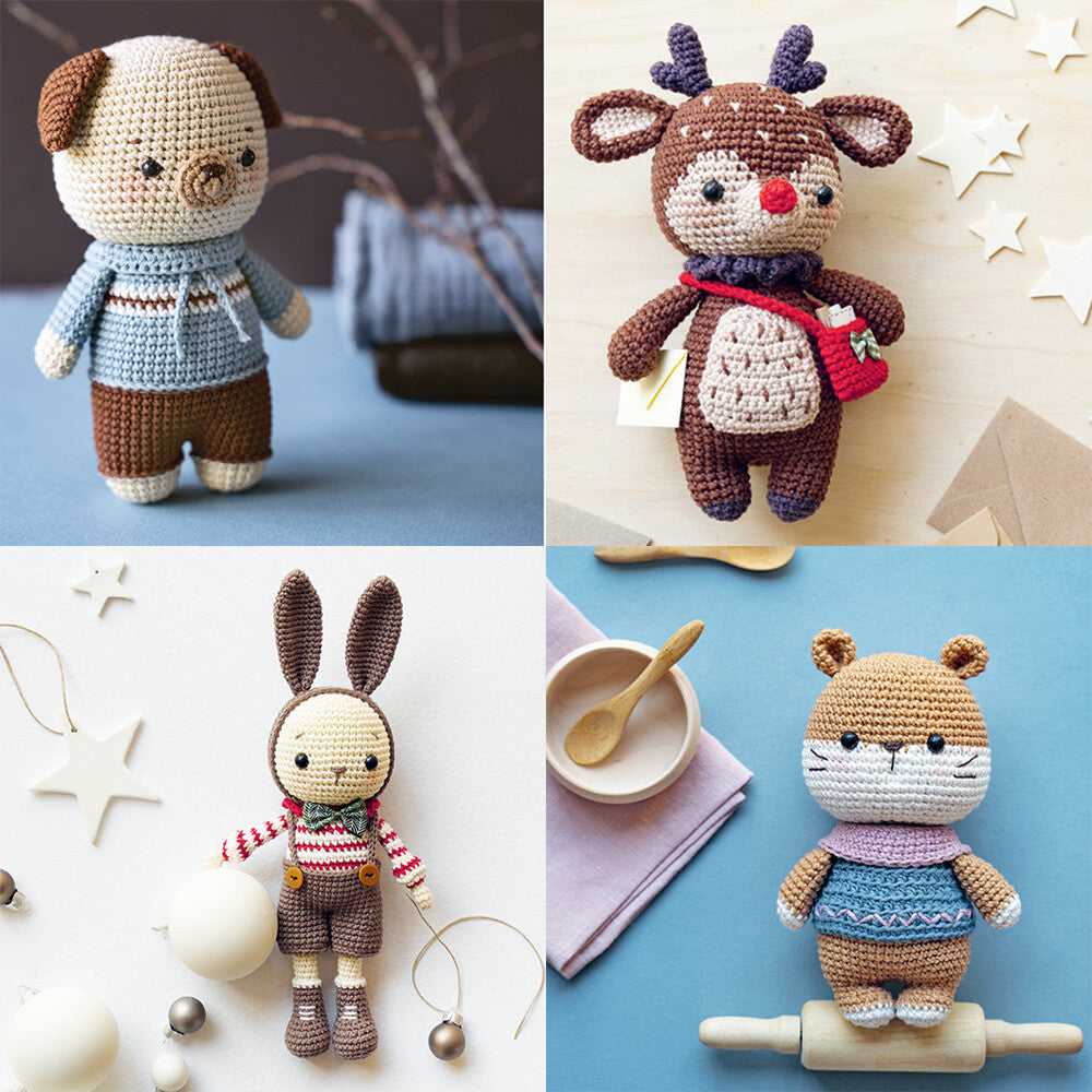 Tuva Amigurumi Hayvanlar 15 Tığ İşi Oyuncak Projesi Kitabı - 6880