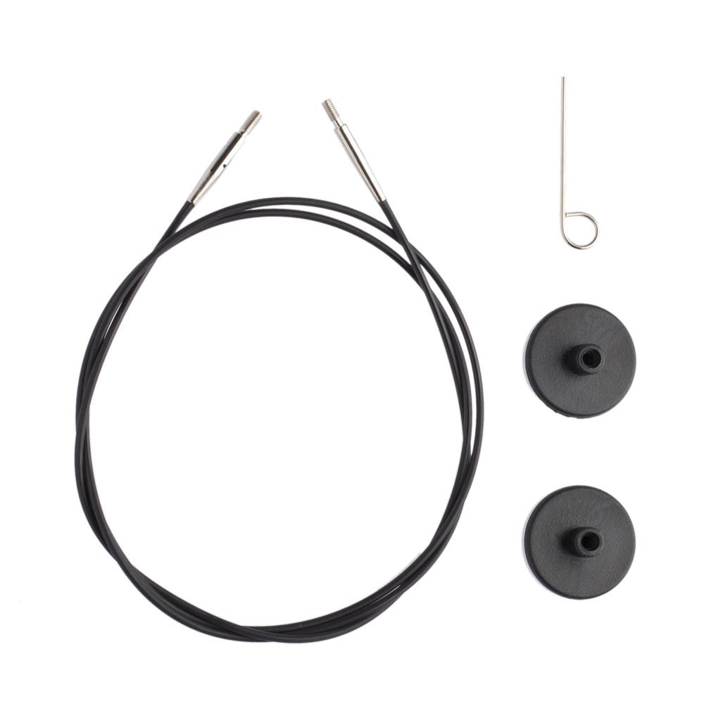 KnitPro Siyah 50 cm Tekli Ara Bağlantı Misinası - 10562