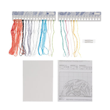 RTO Baltic 27 x 27 cm Kalp ve Kedi Desenli Etamin Kiti - M167