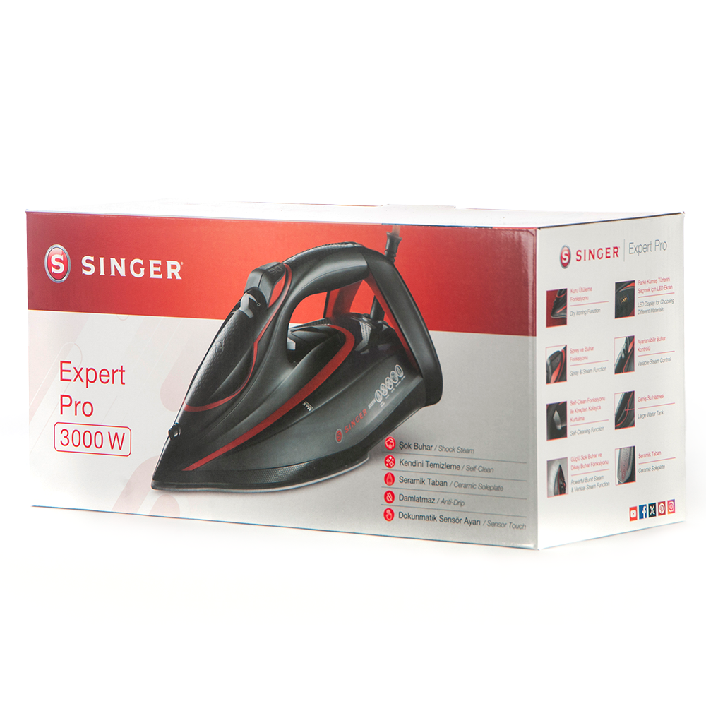 Singer Expert Pro 3000 W Buharlı Ütü
