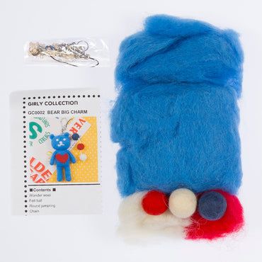 Tulip Ayıcık Anahtarlık Yün Keçe Kiti - GC0002