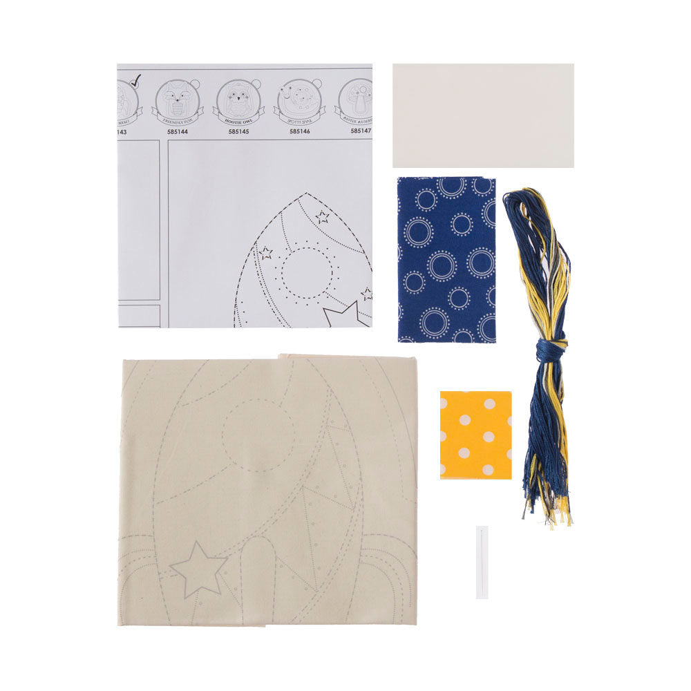 Duftin Make it 27x32 cm Roket Yastık Zincir İşi Nakış Kiti - 585143