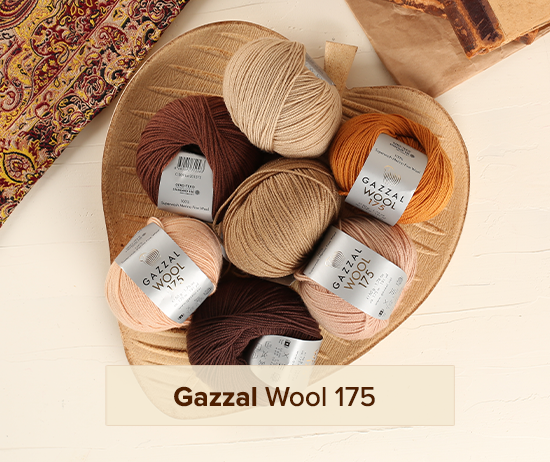 Gazzal Wool 175 50gr Haki El Örgü İpi - 308