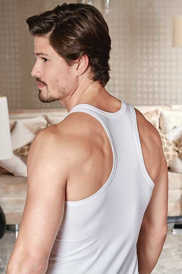 Berrak 1015 Erkek Ribana Rambo Atlet - Beyaz - 51-M