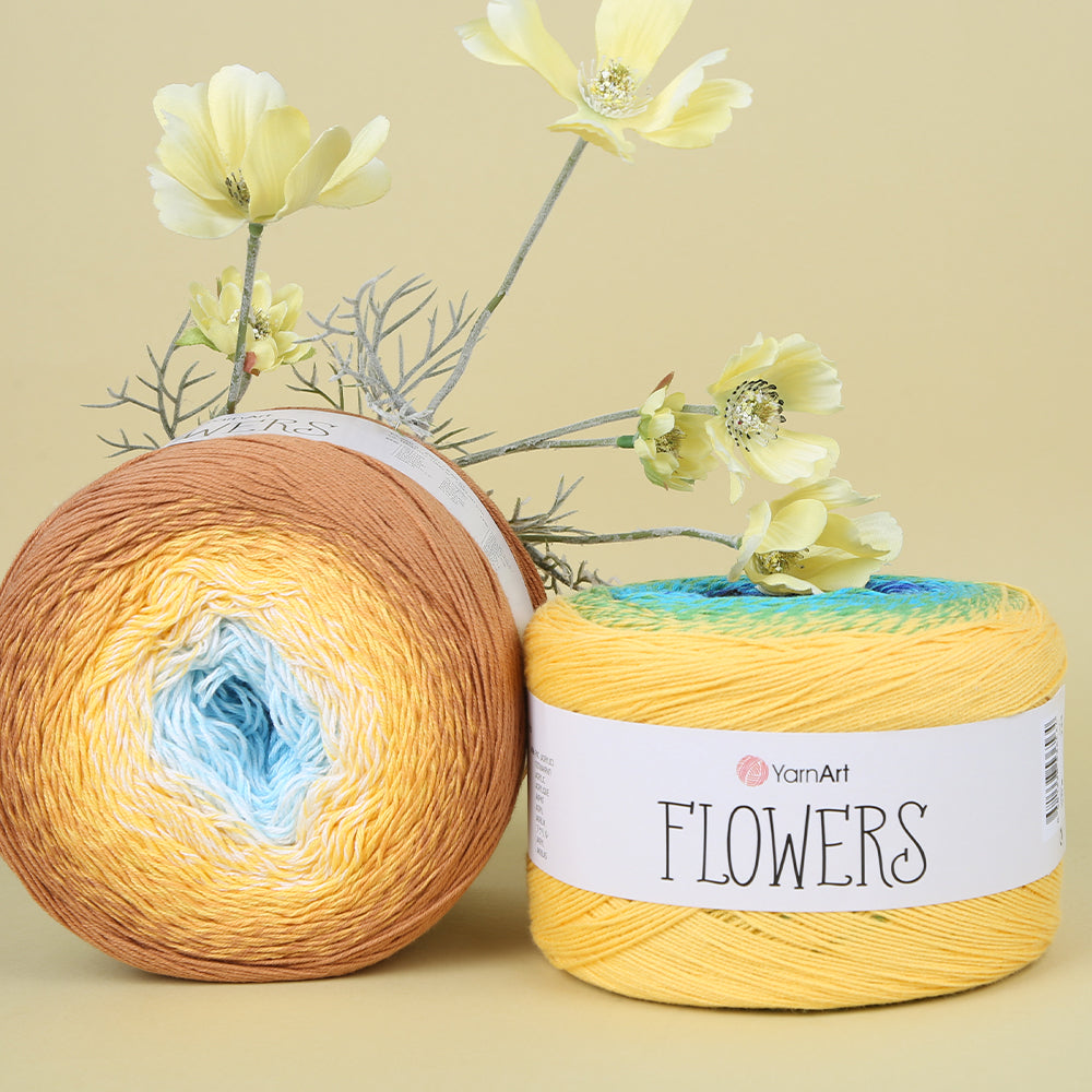 Yarnart Flowers Ebruli 250gr El Örgü İpi - 315