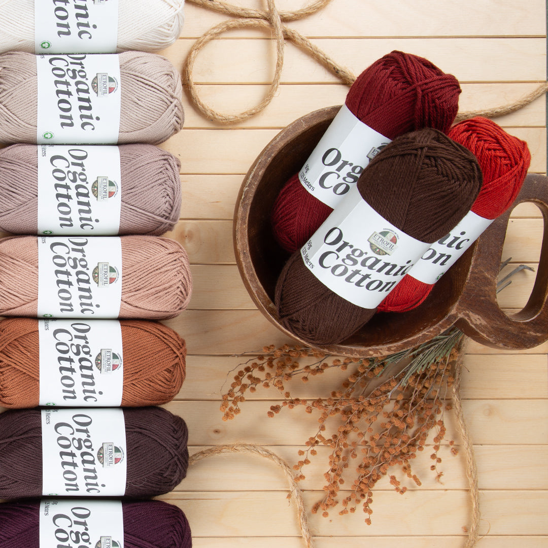Etrofil Organic Cotton Sarı El Örgü İpi - 72294