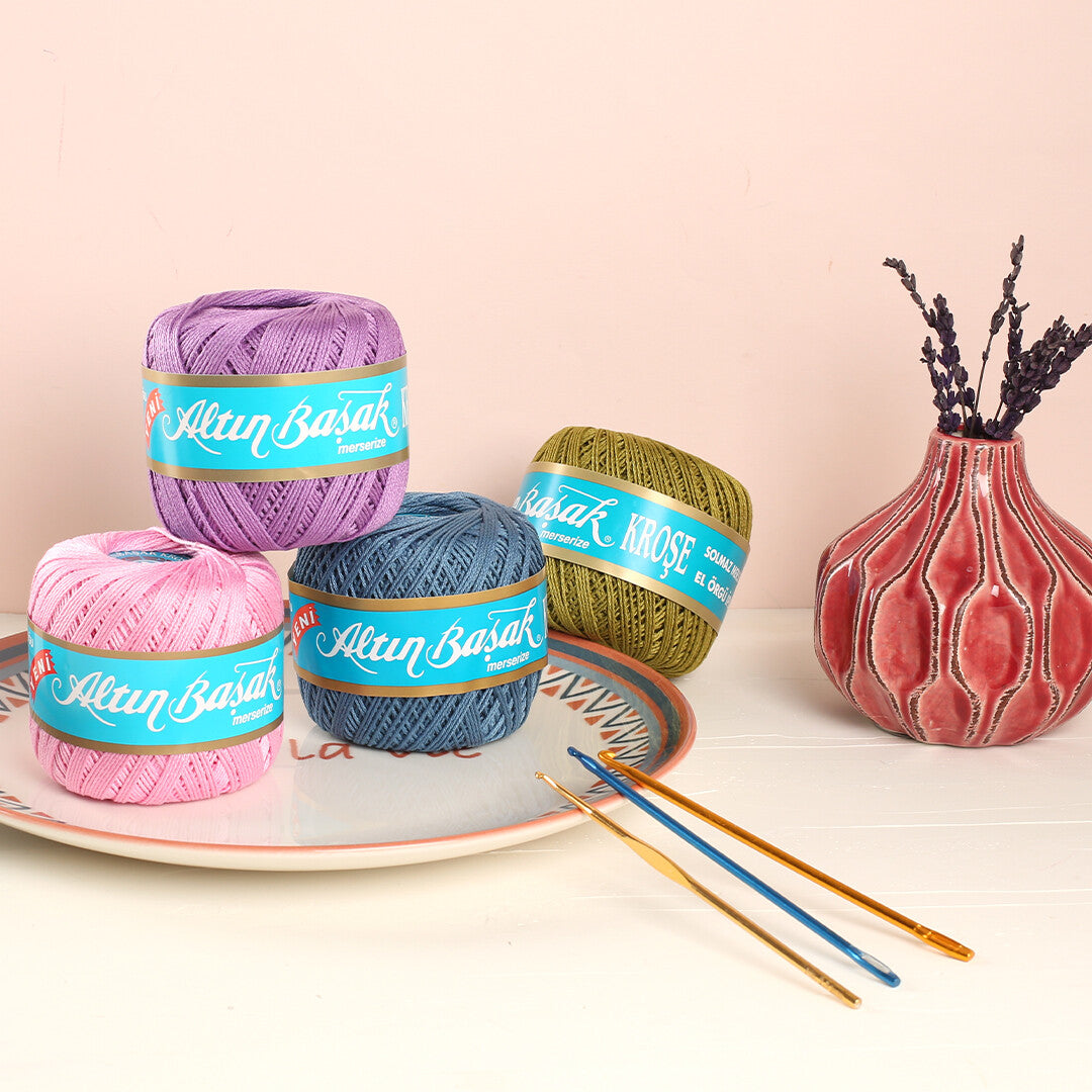 Altınbaşak 14/8 Mürdüm Kroşe Yumak - 122