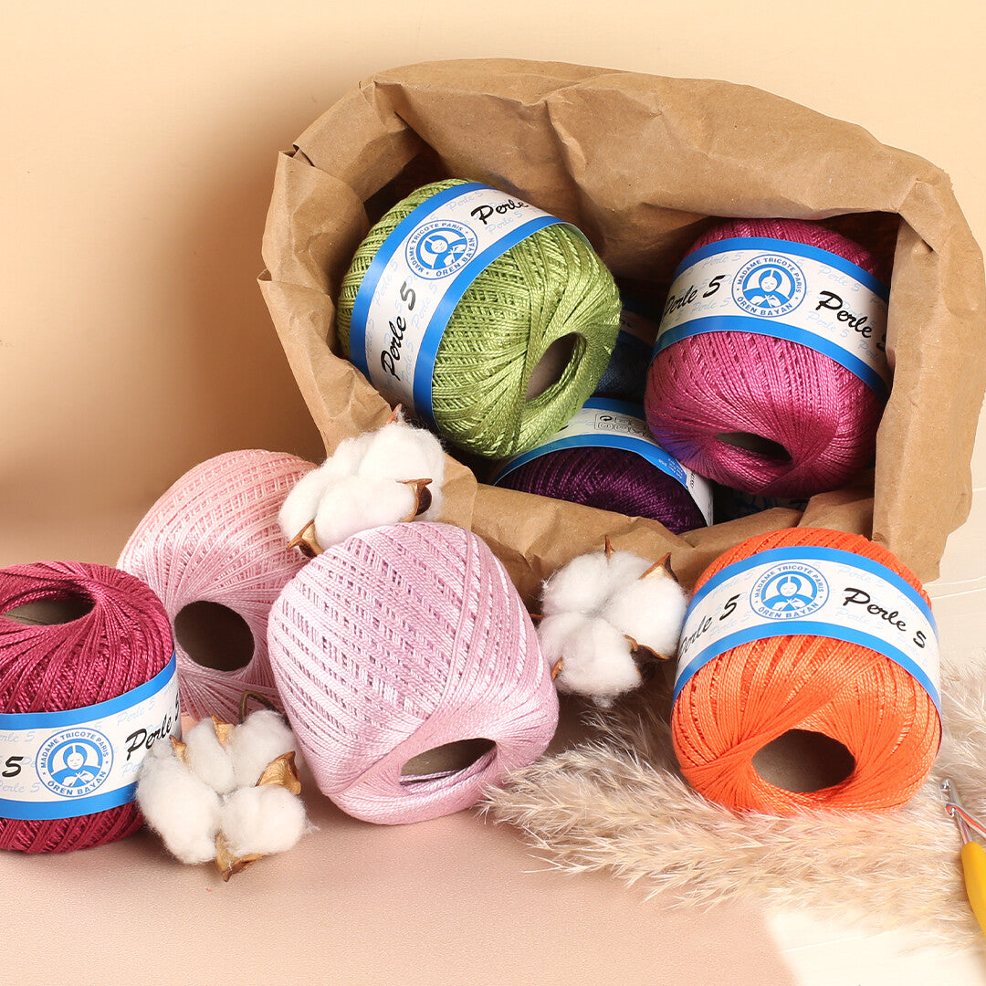 Örenbayan 5/2 Perle No: 5 Sarı Dantel İpliği - 5530