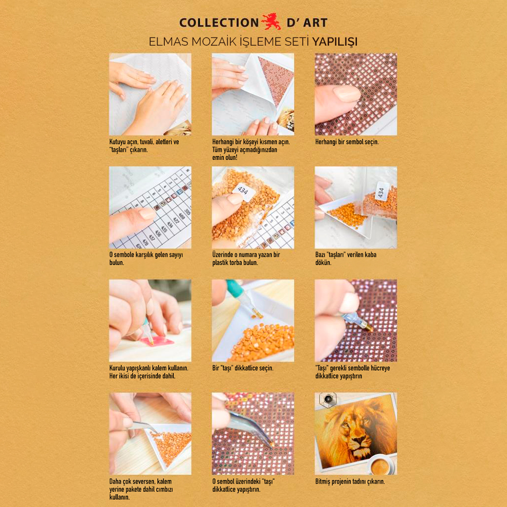 Collection D Art Elmas Mozaik Kit 38x38 - D7113