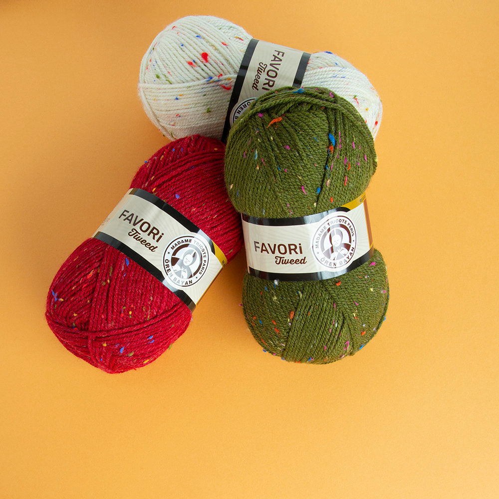 Örenbayan Favori Tweed Lacivert El Örgü İpi - 019A