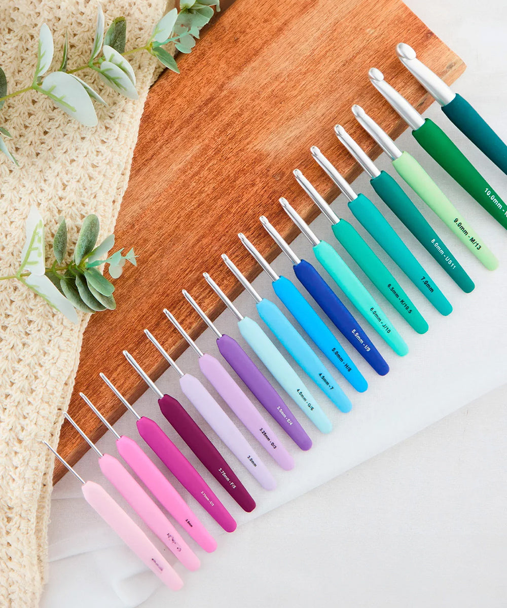 KnitPro Waves 5,5 mm Mor Yumuşak Saplı Yün Tığ - 30942