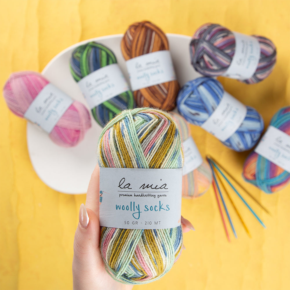 La Mia Woolly Socks Ebruli Çorap İpi - L07