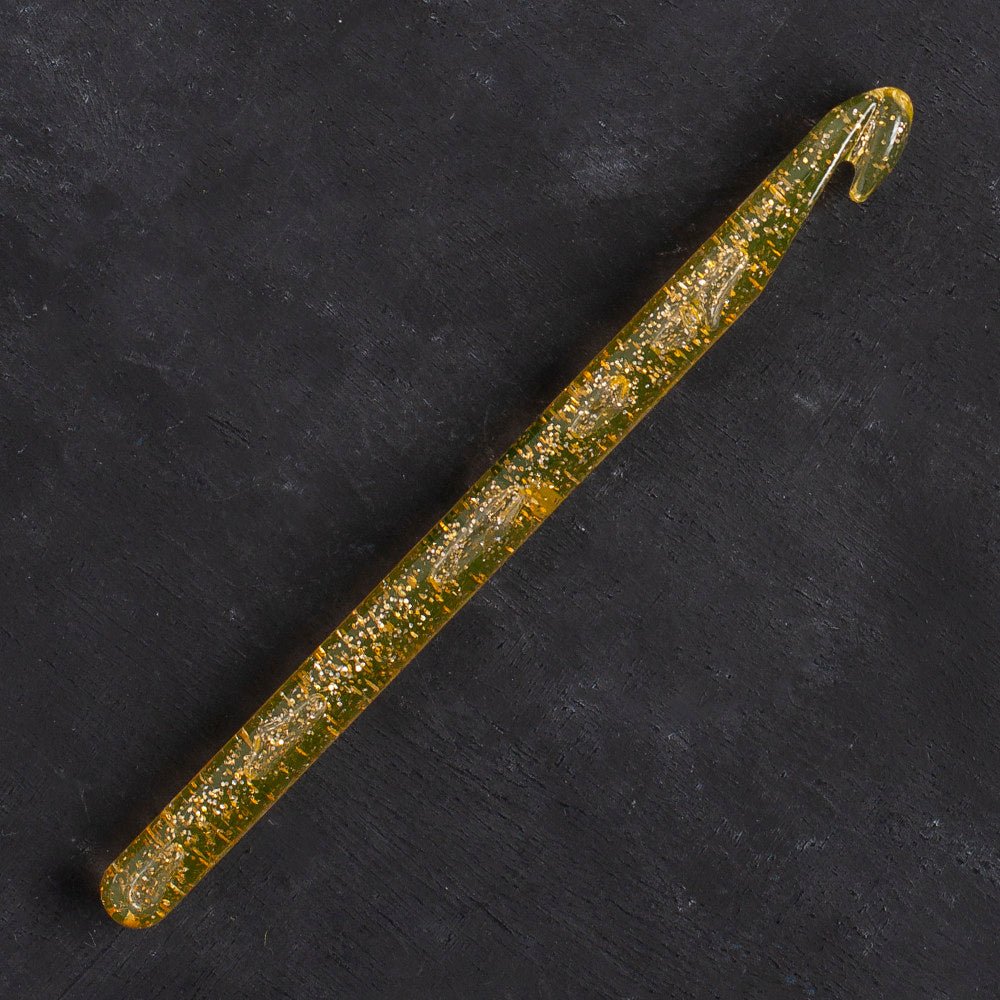 Addi Champagner 10mm 15cm Plastik Simli Yün Tığ - 445-7 - Hobium