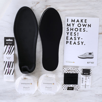 BOTTİES Örgü Ayakkabı Kiti S - Beyaz