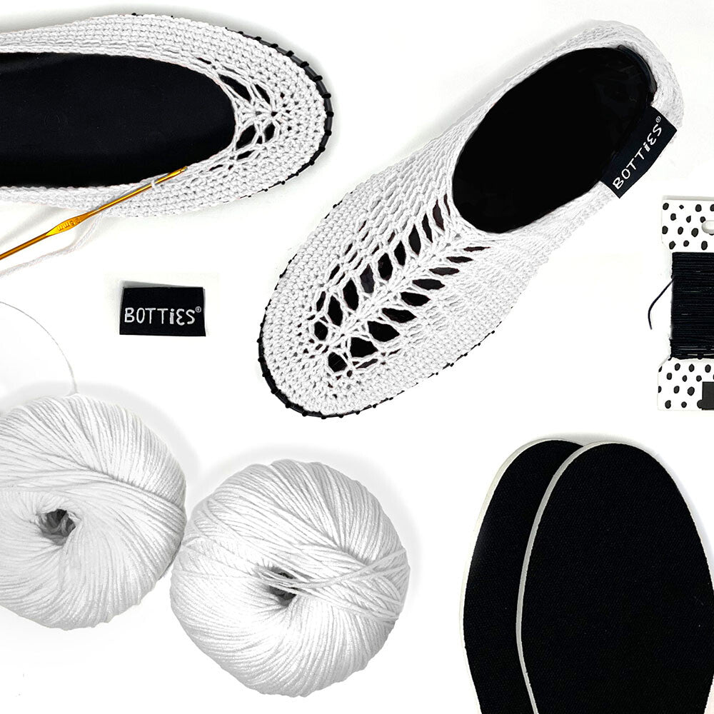 BOTTİES Örgü Ayakkabı Kiti S - Beyaz