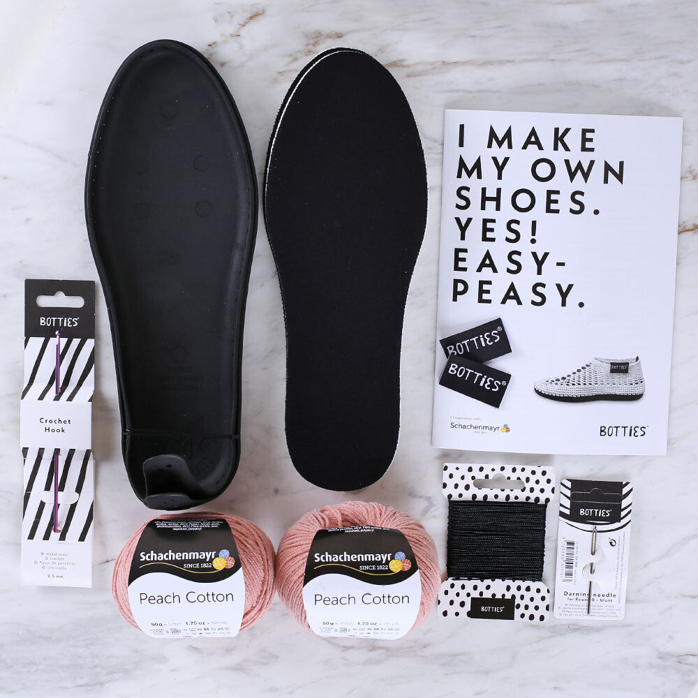 BOTTİES Örgü Ayakkabı Kiti S - Pembe