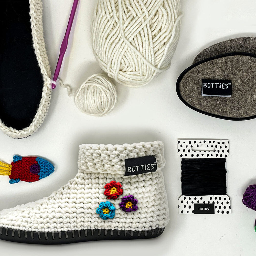 BOTTİES Kids Örgü Ayakkabı Kiti XXS - Krem 