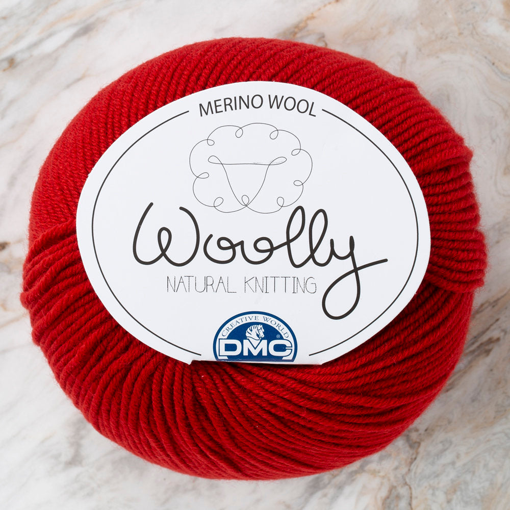 DMC Woolly Kırmızı Merino Bebek Yünü - 052