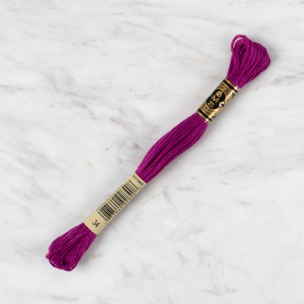 Dmc Muline Special 8 m Mürdüm Nakış İpliği - 34