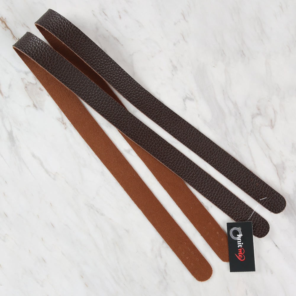 Knitme Spor Dikişli Çanta Askısı 75X2,5 cm Kahverengi BA-0006