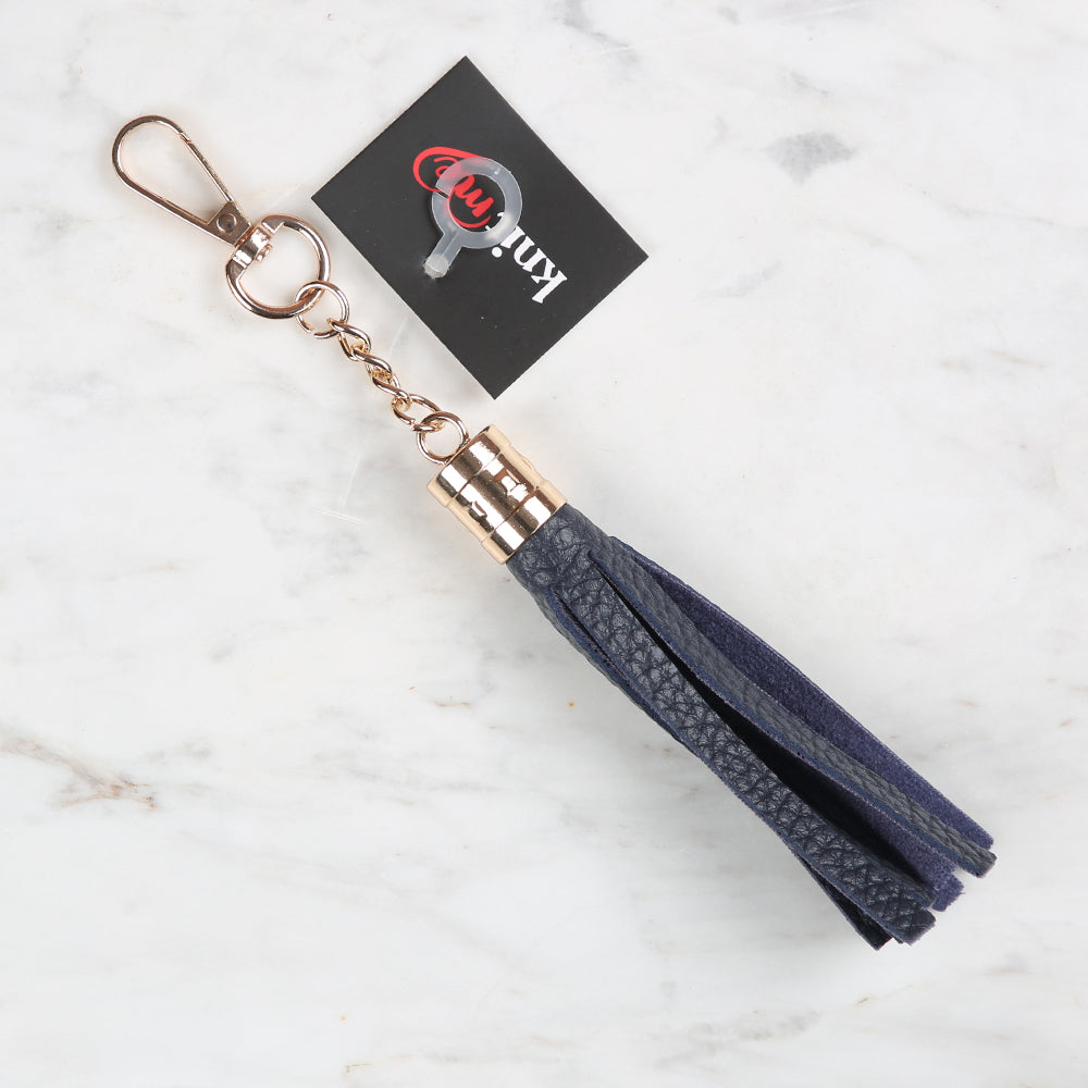 Knitme Çanta Püskülü Lacivert BA-0009