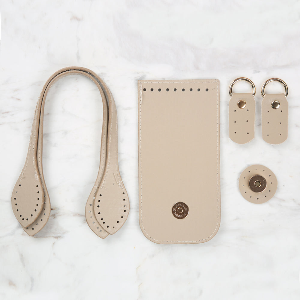 Knitme Fashion Çanta Kiti 8,5x17 cm Bej BA-0065