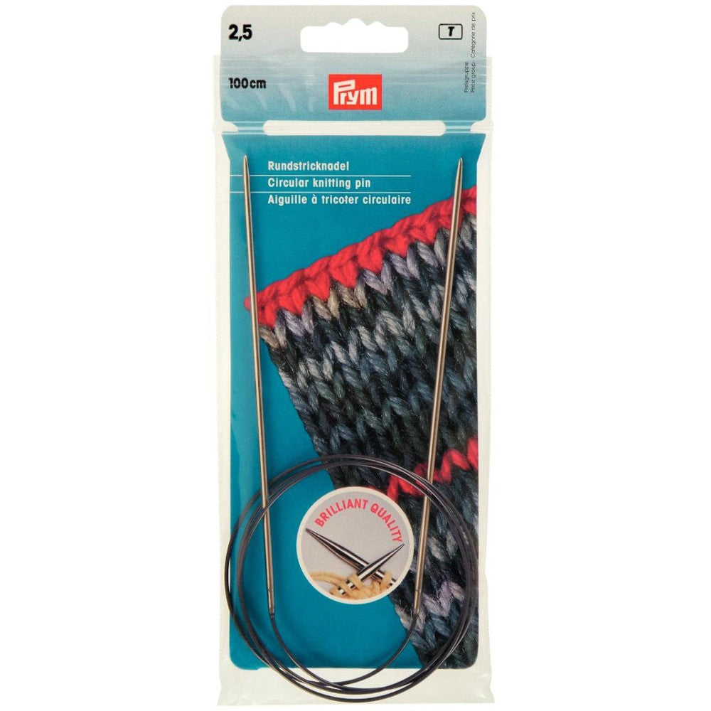 PRYM 2,5 mm 100 cm Parlak Misinalı Şiş - 21211