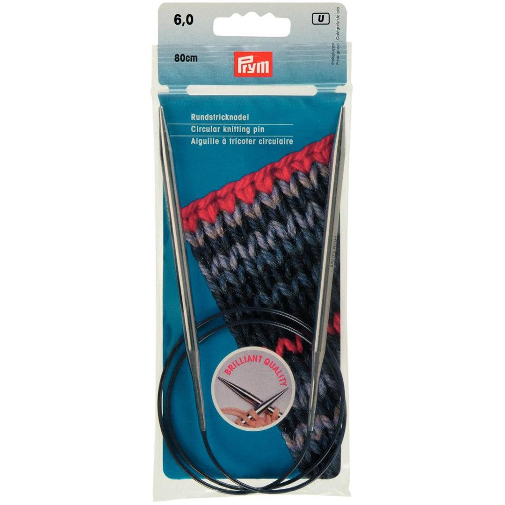 PRYM 6 mm 80 cm Parlak Misinalı Şiş -  212184