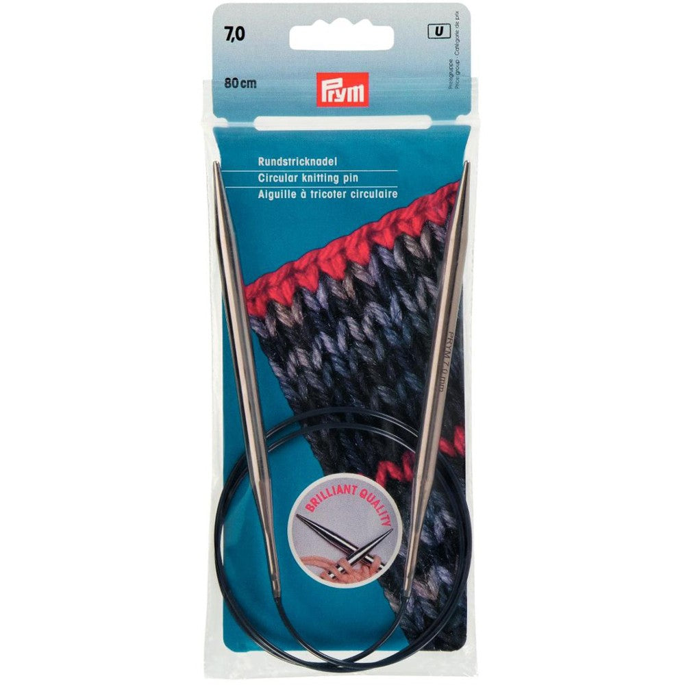 PRYM 7 mm 80 cm Parlak Misinalı Şiş -  212194