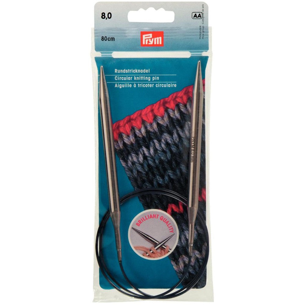 PRYM 8 mm 80 cm Parlak Misinalı Şiş- 212214