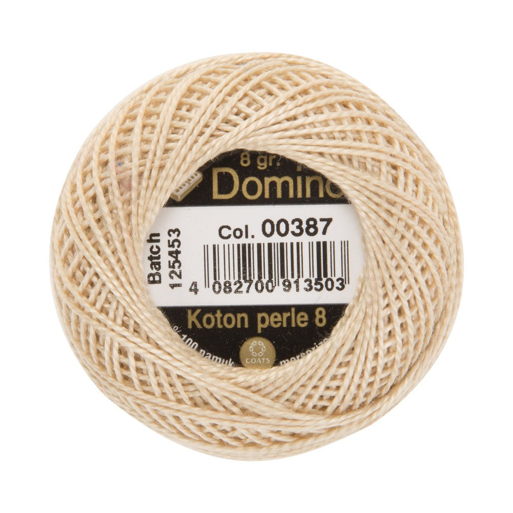 Domino Koton Perle 8gr Bej No:8 Nakış İpliği - 00387