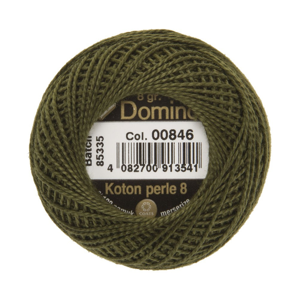 Domino Koton Perle 8gr Yeşil No:8 Nakış İpliği - 00846
