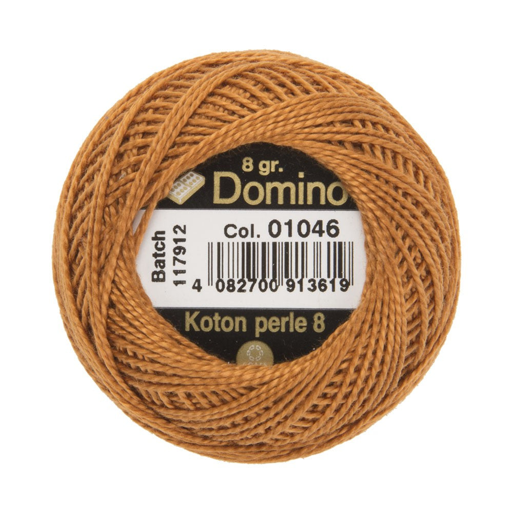 Domino Koton Perle 8gr Kahverengi No:8 Nakış İpliği - 01046