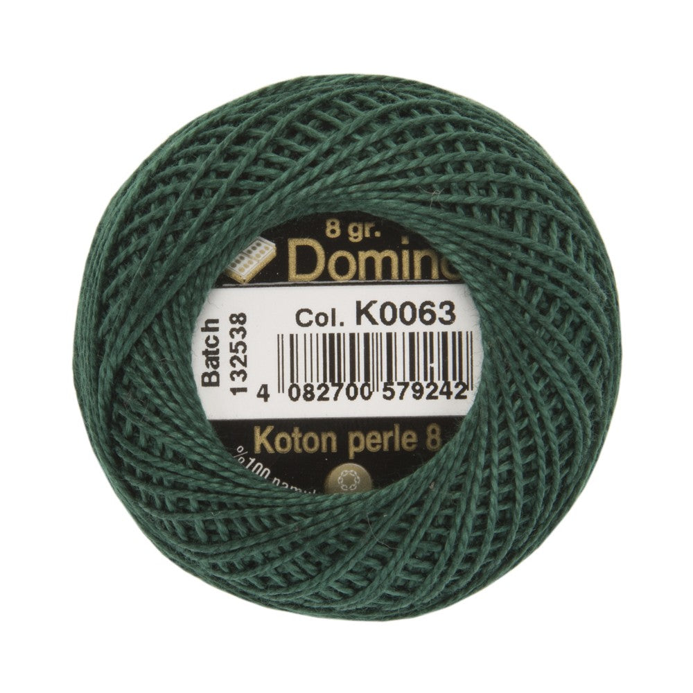 Domino Koton Perle 8gr Yeşil No:8 Nakış İpliği - K0063
