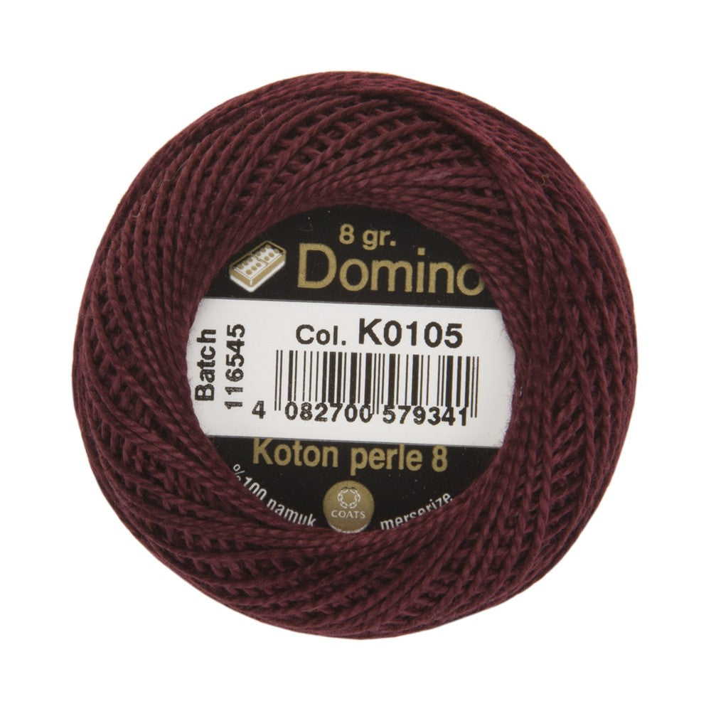 Domino Koton Perle 8gr Mor No:8 Nakış İpliği - K0105 – Hobium