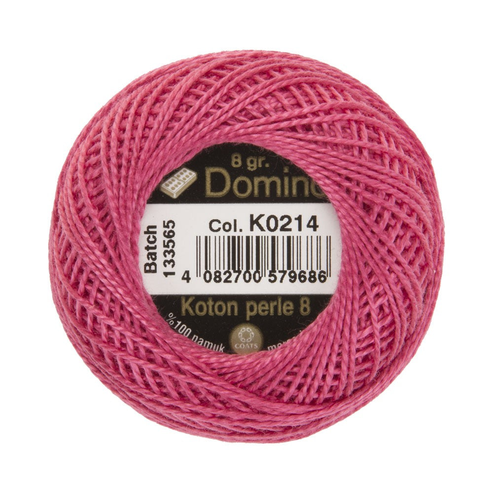 Domino Koton Perle 8gr Pembe No:8 Nakış İpliği - K0214