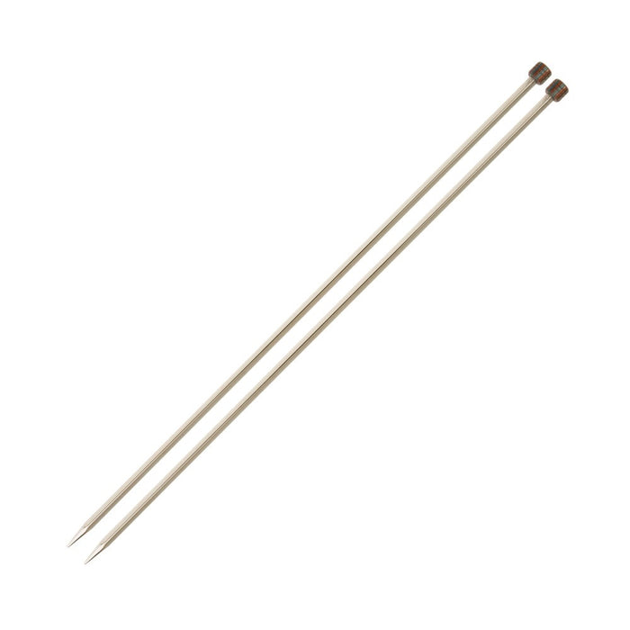 KnitPro Ferri Da Maglia Nova Cubics 1 Punta - 35 Cm X 4 Mm, Ottone Lucido, Qualità Professionale