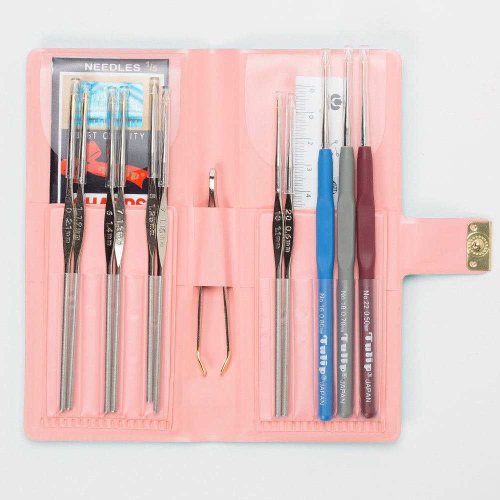 Tulip Mint Yeşili Dantel Tığ Seti