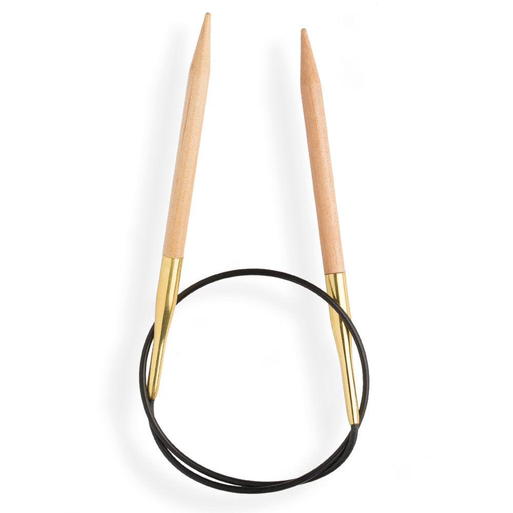 KnitPro Basix Birch Huş Ağacı 7mm 80cm Misinalı Şiş - 35334