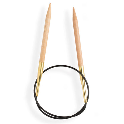 KnitPro Basix Birch Huş Ağacı 7mm 80cm Misinalı Şiş - 35334