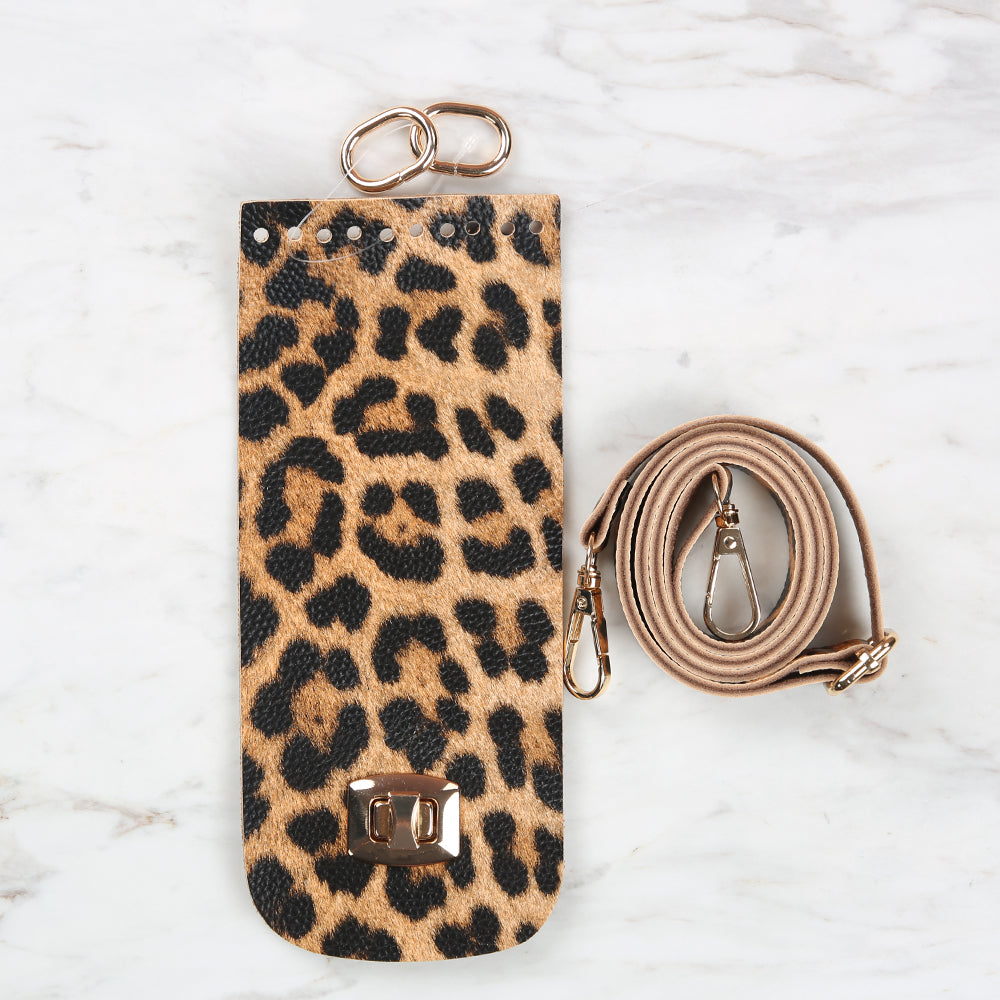 Knitme Klipsli Telefon Seti 8,5x20 cm Leopar BA-0047
