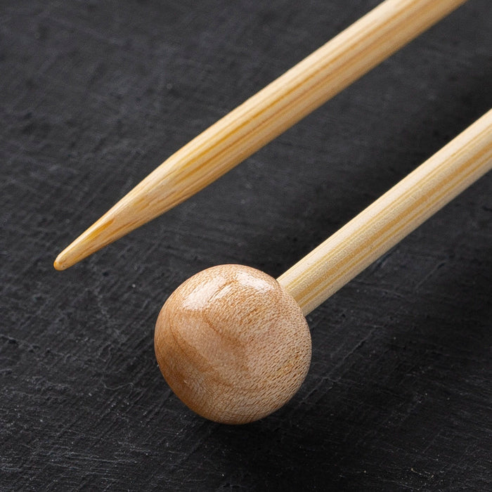 Kartopu Bamboo 33 cm 3 mm Ahşap Japon Örgü Şişi