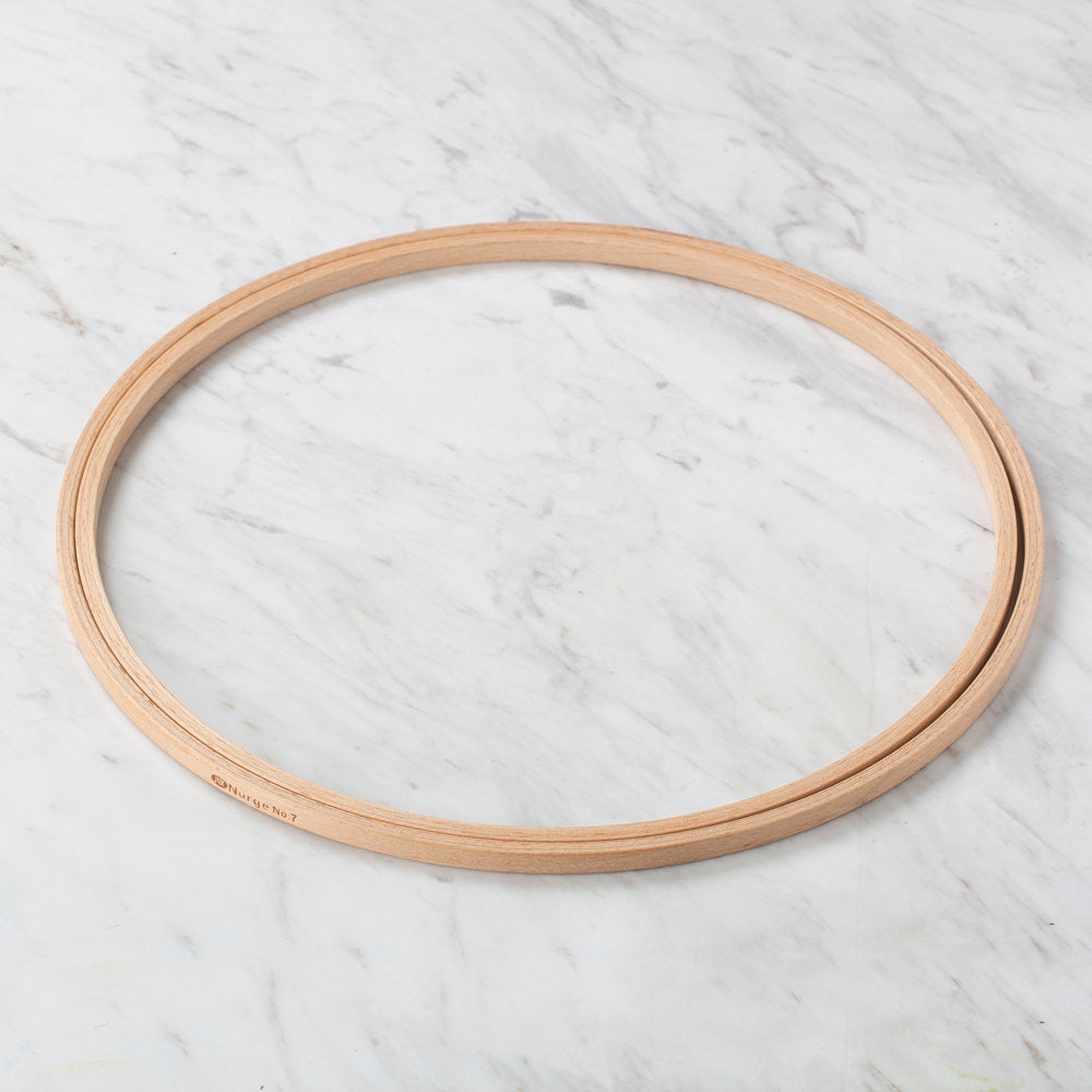 Nurge 8 mm Düz Vidasız Ağaç Nakış Kasnak - No-7