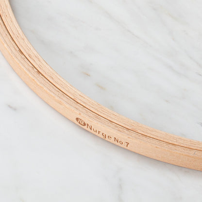 Nurge 8 mm Düz Vidasız Ağaç Nakış Kasnak - No-7