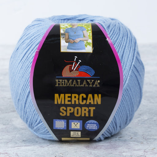 Himalaya Mercan Sport Bebe Mavi El Örgü İpi - 101-49
